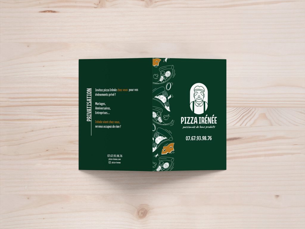 Gaëlle Sailley photographie projet branding identité visuelle édition web design illustration pizza irénée mascotte